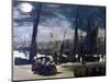 Moonlight over the Port of Boulogne, 1869-Edouard Manet-Mounted Giclee Print