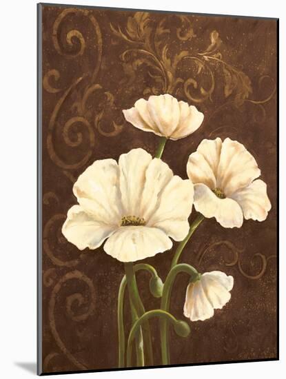 Moonlight Poppies II-J. Adams-Mounted Art Print