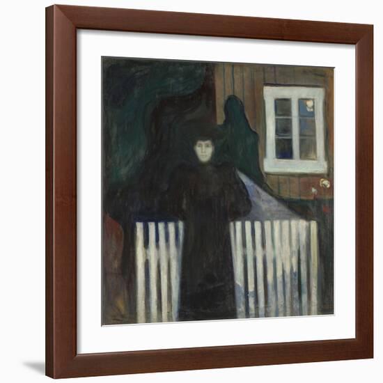 Moonlight Portrait-Edvard Munch-Framed Premium Giclee Print