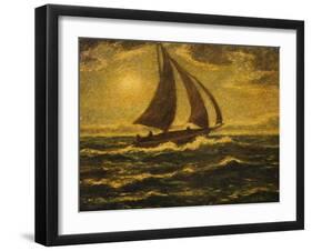 Moonlight Sail by Albert Pinkham Ryder-Geoffrey Clements-Framed Giclee Print