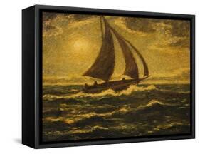 Moonlight Sail by Albert Pinkham Ryder-Geoffrey Clements-Framed Stretched Canvas