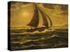 Moonlight Sail by Albert Pinkham Ryder-Geoffrey Clements-Stretched Canvas