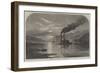 Moonlight Scene on the Ohio River, North America-null-Framed Giclee Print