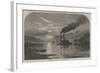 Moonlight Scene on the Ohio River, North America-null-Framed Giclee Print