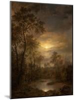 Moonlight Scene (painting on panel), 1815-1845-Pierre Jean Hellemans-Mounted Giclee Print