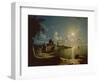 Moonlight Scene, Southampton, 1820-Sebastian Pether-Framed Giclee Print