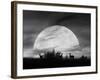 Moonlight Silhouette, Farmington Hills, Michigan '12-Monte Nagler-Framed Photographic Print