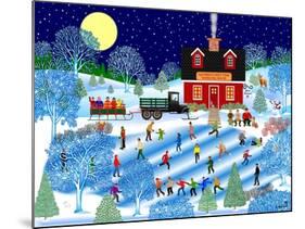 Moonlight Skate-Mark Frost-Mounted Giclee Print