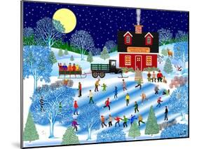 Moonlight Skate-Mark Frost-Mounted Premium Giclee Print