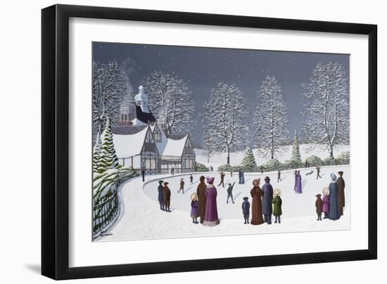 Moonlight Skating-Peter Szumowski-Framed Giclee Print