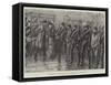 Moonlighters on their Way to Cork Jail with Escort of Constabulary-William Heysham Overend-Framed Stretched Canvas