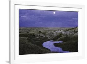 Moonlit Badlands-null-Framed Giclee Print