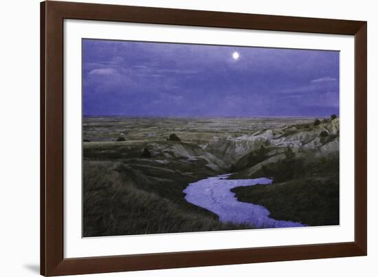 Moonlit Badlands-null-Framed Giclee Print