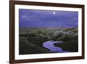 Moonlit Badlands-null-Framed Giclee Print