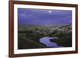 Moonlit Badlands-null-Framed Giclee Print