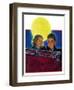 "Moonlit Car Ride,"January 7, 1933-Eugene Iverd-Framed Giclee Print