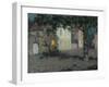 Moonlit City Square in Cherbourg, Ca 1934-Henri Eugene Augustin Le Sidaner-Framed Giclee Print