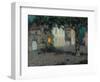 Moonlit City Square in Cherbourg-Henri Eugene Augustin Le Sidaner-Framed Giclee Print