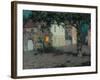 Moonlit City Square in Cherbourg-Henri Eugene Augustin Le Sidaner-Framed Giclee Print