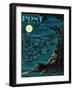 "Moonlit Future" Saturday Evening Post Cover, August 15, 1959-Constantin Alajalov-Framed Giclee Print