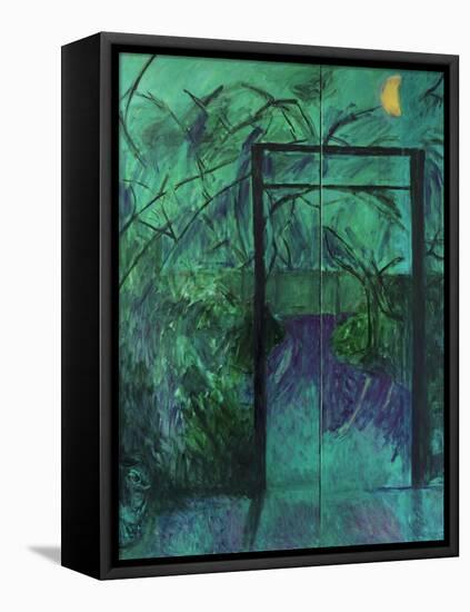 Moonlit Garden, 2014-Julie Held-Framed Stretched Canvas