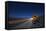 Moonlit Highway in Death Valley.-Jon Hicks-Framed Stretched Canvas