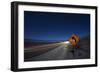 Moonlit Highway in Death Valley.-Jon Hicks-Framed Photographic Print