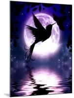 Moonlit Hummingbird-Julie Fain-Mounted Art Print