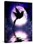 Moonlit Hummingbird-Julie Fain-Stretched Canvas