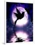 Moonlit Hummingbird-Julie Fain-Framed Art Print