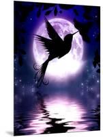 Moonlit Hummingbird-Julie Fain-Mounted Art Print