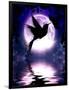 Moonlit Hummingbird-Julie Fain-Framed Art Print