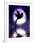 Moonlit Hummingbird-Julie Fain-Framed Art Print