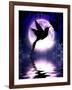 Moonlit Hummingbird-Julie Fain-Framed Art Print