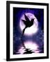 Moonlit Hummingbird-Julie Fain-Framed Art Print