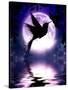 Moonlit Hummingbird-Julie Fain-Stretched Canvas