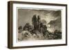 Moonlit Ivy Tower From Thomas Gray's Elegy-John Constable-Framed Giclee Print