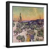 Moonlit Landscape, c.1889-Vincent van Gogh-Framed Giclee Print