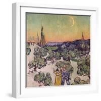 Moonlit Landscape, c.1889-Vincent van Gogh-Framed Giclee Print