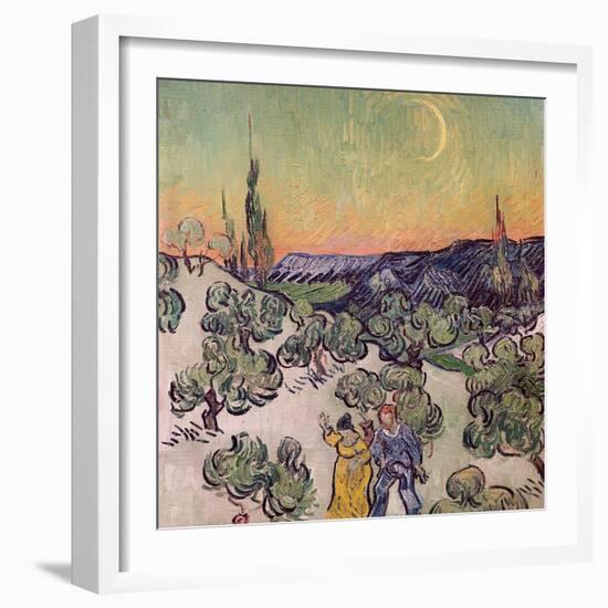 Moonlit Landscape, c.1889-Vincent van Gogh-Framed Giclee Print