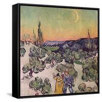 Moonlit Landscape, c.1889-Vincent van Gogh-Framed Stretched Canvas