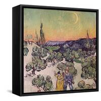 Moonlit Landscape, c.1889-Vincent van Gogh-Framed Stretched Canvas