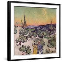 Moonlit Landscape, c.1889-Vincent van Gogh-Framed Premium Giclee Print