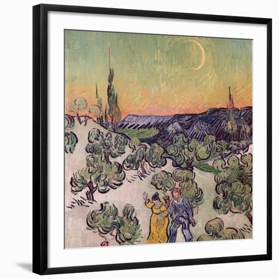 Moonlit Landscape, c.1889-Vincent van Gogh-Framed Premium Giclee Print