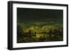 Moonlit Landscape-Aert van der Neer-Framed Giclee Print