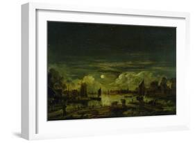 Moonlit Landscape-Aert van der Neer-Framed Giclee Print