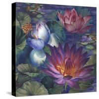 Moonlit Lily Pond-Bill Jackson-Stretched Canvas