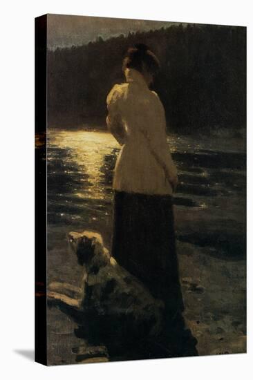 Moonlit Night, 1896-Ilya Yefimovich Repin-Stretched Canvas
