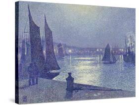 Moonlit Night, Boulogne-Sur-Mer-Theo van Rysselberghe-Stretched Canvas