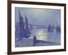 Moonlit Night, Boulogne-Sur-Mer-Theo van Rysselberghe-Framed Giclee Print